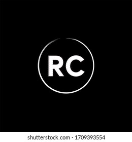 R C letter logo icon design