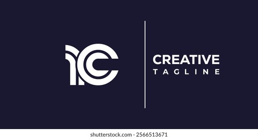 R and C logo design. RC abstract Letters Logo Monogram. This logo design is the process of creating a visual symbol that represents a brand, company, or individual.