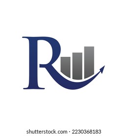 R chart font investment logo