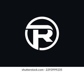 R Circle logo design template illustration