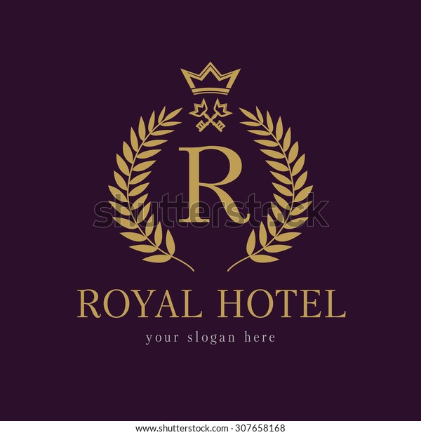 R Company Logo Luxurious Hotel Coat Stock Vector (Royalty Free) 307658168