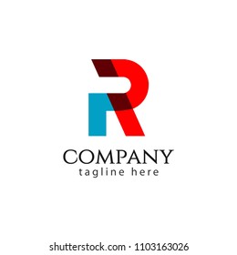 R Company Logo Vector Template Design Illustration