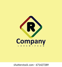 R Company Logo Vector Template