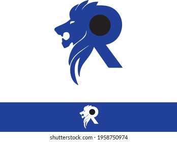 R creative brand initial vector logo