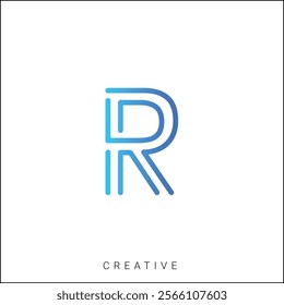 R Creative Latter Logo Design. By Custom Branding Logo. Creative Logo Design. Logo Template. Vector illustration. Modern Design. Monogram Design