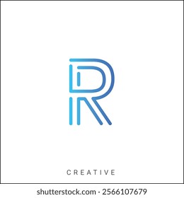 R Creative Latter Logo Design. By Custom Branding Logo. Creative Logo Design. Logo Template. Vector illustration. Modern Design. Monogram Design