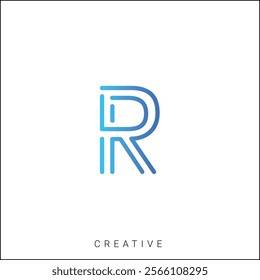 R Creative Latter Logo Design. By Custom Branding Logo. Creative Logo Design. Logo Template. Vector illustration. Modern Design. Monogram Design