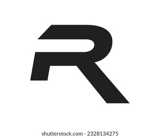 R creative logo design element