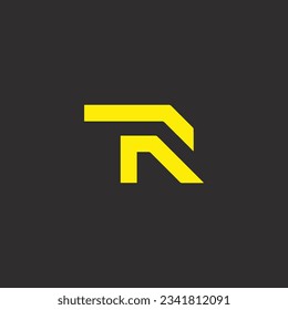 R creative and modern vector logo design