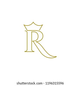 R Letter Crown Modern Icon Design Stock Vector (Royalty Free) 334861601 ...