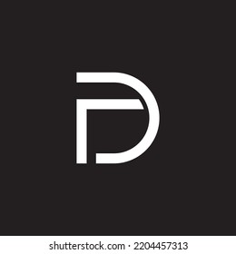 R D letter logo design vector 