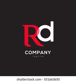 R & D  Letter logo design vector element