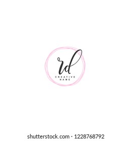 R D RD Initial logo template vector