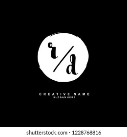 R D RD Initial logo template vector