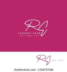  R E RE Initial letter handwriting and signature logo.	