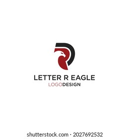 R EAGLE LOGO DESIGN VECTOR