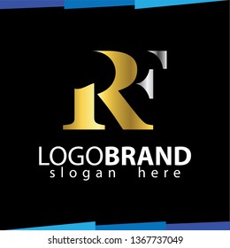 R F Initial Letter Logo Vector Template