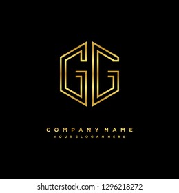 R F initial letter, modern logo design template vector 