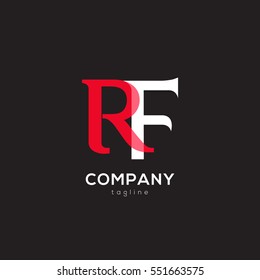 R & F  Letter logo design vector element