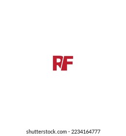 r f letter vector logo design