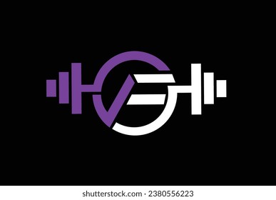 r f v rf rv fr fv vr vf rfv frv vrf rvf fvr vfr initial logo design vector symbol graphic idea creative, gym and fitness logo with circle