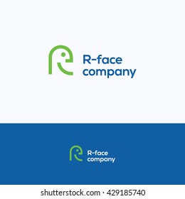 R Face Man Human Profile Logo