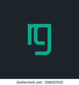 R & G joint logo bold letter design with business card template