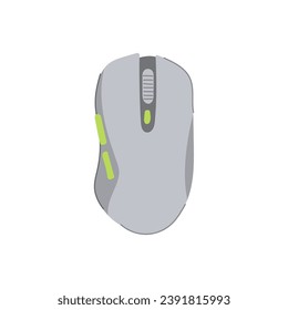 r caricatura del ratón del juego. Internet moderno, equipo pc, señal de juego digital o ratón de juego. ilustración vectorial de símbolo aislado