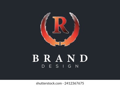 R gradient colorful design template