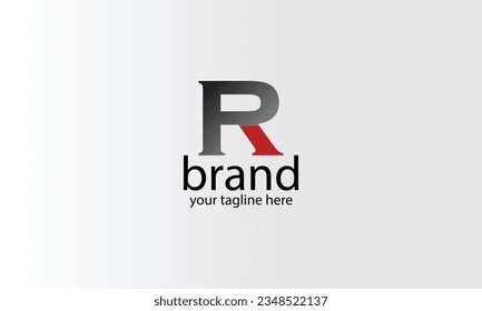 R gradient creative brand  logo design.