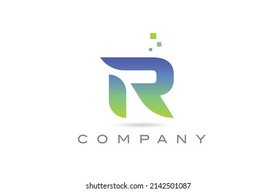 R Green Alphabet Letter Logo Icon Stock Vector (Royalty Free ...