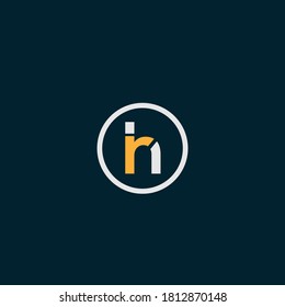 r h letter creative logo. RH R H   Letter Logo Design with   Vector Illustration design