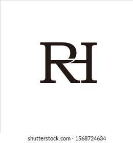 
R, H, LETTER LOGO VECTOR FOR BRANDS AND COMPANY NAME