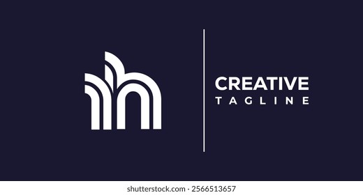 R and H logo design. RH abstract Letters Logo Monogram. This logo design is the process of creating a visual symbol that represents a brand, company, or individual.