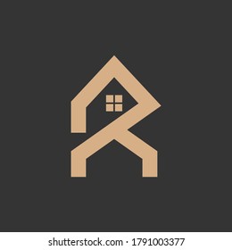 R Home Logo Design Concept