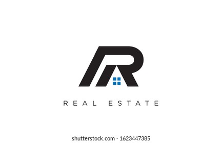 R home logo design vector luxury modern icon