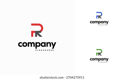 R initial Arrow logo designs concept vector, R initial Business symbol