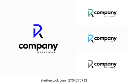 R inicial Seta logotipo projeta conceito vetor, R inicial símbolo de negócios