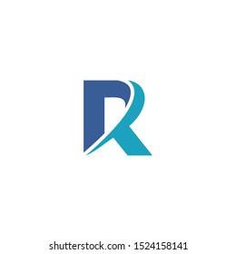 R initial letter, R logo design vector template
