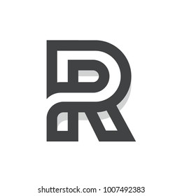 R Initial Letter Logo Template For Multipurpose uses like Agencies, Startup, Apps, & Business