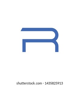 R initial letter logo template vector icon design
