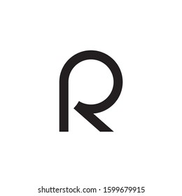 R initial letter logo template vector icon design