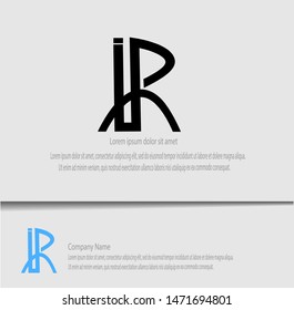 I R initial letter logo vector, modern logo template with modern design. Creative logo design.