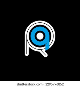 R A initial letter, modern logo design template vector 