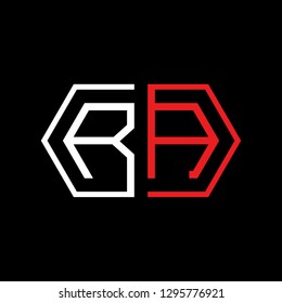 R A initial letter, modern logo design template vector 