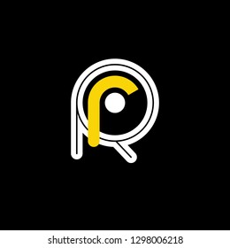 R R initial letter, modern logo design template vector