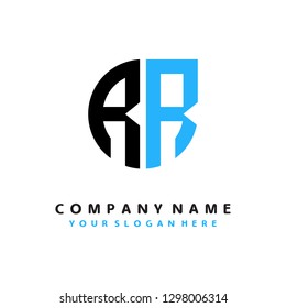 R R initial letter, modern logo design template vector