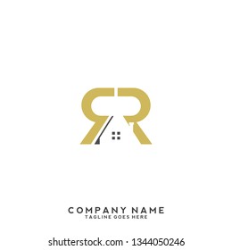 R initial letter, modern logo design template