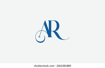 A and R initial logo design