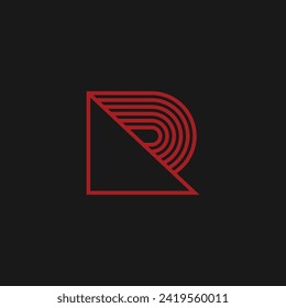 R Logo-Design-Konzept 